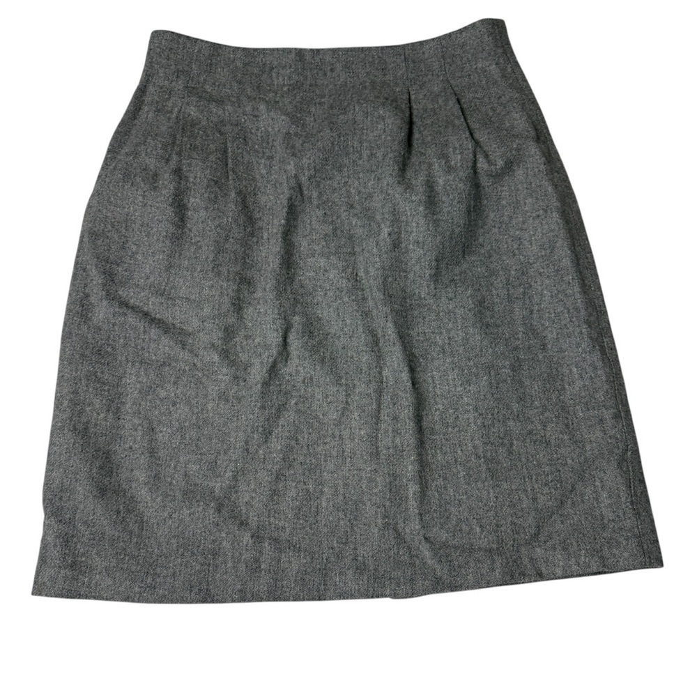 Vintage Casablanca wool skirt grey pencil skirt